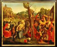 67 St Jérôme en prière devant un crucifix - A droite le lion venu se faire soigner