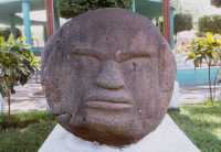 358 Democracia tête colossale olmèque provenant de Monte Alto 600-100 av JC.