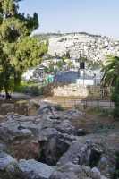 19 Sol ancien de St. Pierre in gallicantu, le Temple & le mont des oliviers