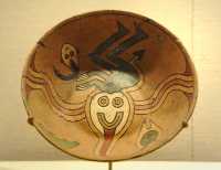 059 Bol - Divinité- Vallée d'Ica (Paracas) Pérou (± 100 BC)