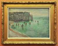58 Claude Monet - Etretat - Barques de pêche quittant la plage (1885)