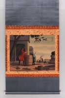 071 Fabriquant de tonneaux occidentanx par Shiba Kokan (1747-1818) - Peinture sur soie (Période Edo)