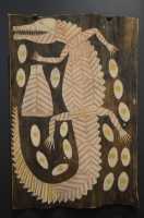 42 Crocodile et ses œufs (David Milaybuma, Arnhem Land)
