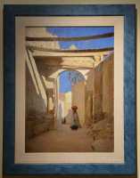 19 Une rue de Gafsa - Hipplyte Gourse (né en 1870) Musée d'art - Les peintres orientalistes