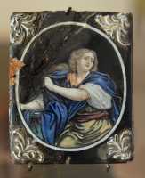 39 Marie Madeleine repentante (17°s) Email peint, Limoges