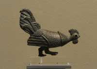 009 Coq - Statuette de bronze (5°S) Cerveteri