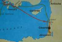 030 Carte 4ème voyage - Césarée