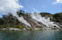 142 Fumerolles sur la rive du lac Rotomahana