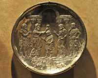 3 Onction de David par Samuel (629–630 Constantinople) Plat d'argent