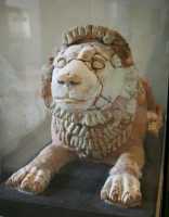 108 - Lion (taille réelle) trre cuite *