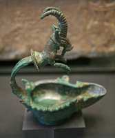 23 - Arabie du Sud - Lampe de bronze  ± 0