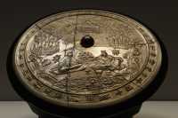 146 Trésor de Horyuji - Bo Ya jouant de a cythare - Miroir de bronze (Tang - 8°s)