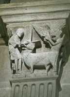 10 - Moïse frappe le veau d'or de sa trique de devin