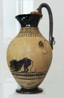 130 Cruche attique - Lion manaçant Pélée dans un arbre (± 520)