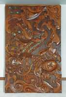 046 Bas relief maori - Saint Mary's church, Blenheim