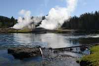 009 Yellowstone River près de Mud Volcano