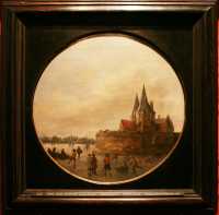 66 - Van Goyen (1596-1656) Patinage à Hoorn - Daté de 1627 **