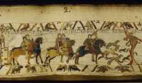 02 - Harold, duc des Anglais, part avec une troupe de cavaliers pour se rendre à Bosham (port anglais)