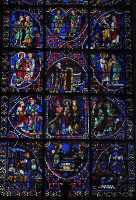 054 Donateurs (boulangers) - L'agneau de Dieu - Les Apôtres suivent le Christ - qui demeure dans la Jérusalem céleste - Appel de Philippe (en haut)