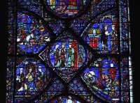 081 Constantin rêve de Charlemagne (g.) - Il reçoit un évêque envoyé par Constantin (dr.) - Croisade supposée de Ch. (g.) - Il est reçu par Constantin (centre) - qui lui offre des reliques