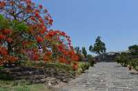 01 Kursi - Chemin dallé entre l'ancien port et le monastère