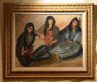 13 Femmes Targuias (Monique Gras (1942) Musée d'art - Les peintres orientalistes