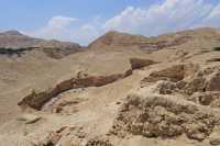 31 Le Wadi Qelt au pied du palais Hasmonéen