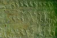 637 Palais d'Assurbanipal, reddition de la cité élamite de Hamanu