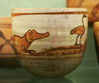 50 - Cimetière de Feras (Méroïtique - 2°-3°s) Tasse décorée d'un crocodile