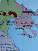 354 Carte - De Therma à Pella