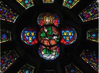 82 Rosace sud - Christ en gloire (± 1310)