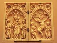 19 Vierge & enfant - Marie au pied de la croix (± 1350)