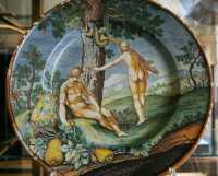 68 - Tentation d'Adam, atribué à Ferdinando Maria Campani, Sienne (1730-1750)