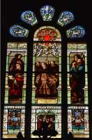 26 Vitrail - Nicolazic interrogé par les capucins - 1625