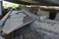 63 Sol de mosaïque de l'église byzantine octogonale du 4°s. sous la basilique moderne à l'emplacement de la maison de Pierre