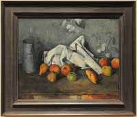 19 Paul Cézanne - Pot à lait & pommes (1879-80)