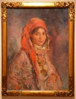 14 Jeune fille au foulard rouge (Edouard Verschaffelt (1874-1955) Musée d'art - Les peintres orientalistes