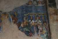 20 Anges et saints autour du Christ en gloire (Dormition) - Fresque byzantine de l'église des croisés (12°s)