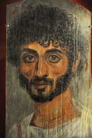 098 Jeune barbu chevelu (160-180) Encaustique sur du tilleul