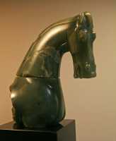 27 - Tête de cheval, Jade, Han (-206 +220)