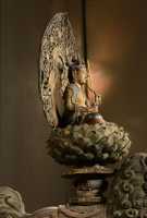 104 Manjusri par Koen (Bois doré) Période Kamakura (1273)