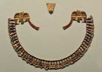 059 Collier. Or & turquoise - Tombe des femmes de Thutmosis III (18° dyn. 1479-1425) Thèbes