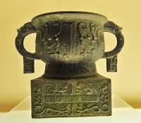 032 Vase à aliments (Chong Gui) - Zhou de l'Ouest (11° s) Bronze