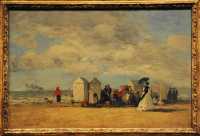 127 Eugène Boudin - Sur la plage (1862)