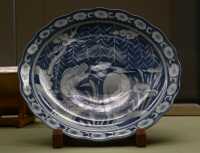 058 Hérons - Porcelaine d'Imari (Période Edo - 18°-19°s)