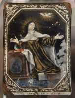 35 Sainte Thérèse 17°s) Email peint, Limoges