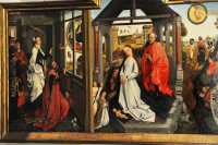 41 Nativité & Annonciation de la Sybile tiburtine à l'empereur Auguste - Atelier de Roger Van der Weiden - Brabant (15° siècle)