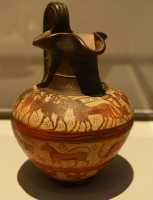 111 Scènes de la guerre de Troie - œnochoé (± 600) Peintre du sphinx barbu