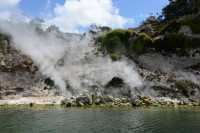 137 Fumerolles sur la rive du lac Rotomahana B