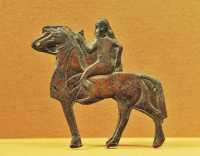 16 Cheval & cavalier - Bronze Néo-Assyrien - Règne d'Asurnasirpal (883-859)